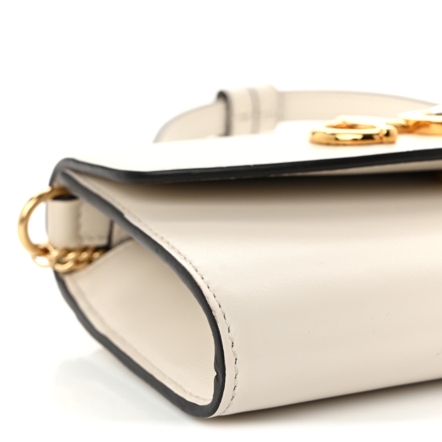 Smooth Calfskin Mini Zumi Shoulder Bag White