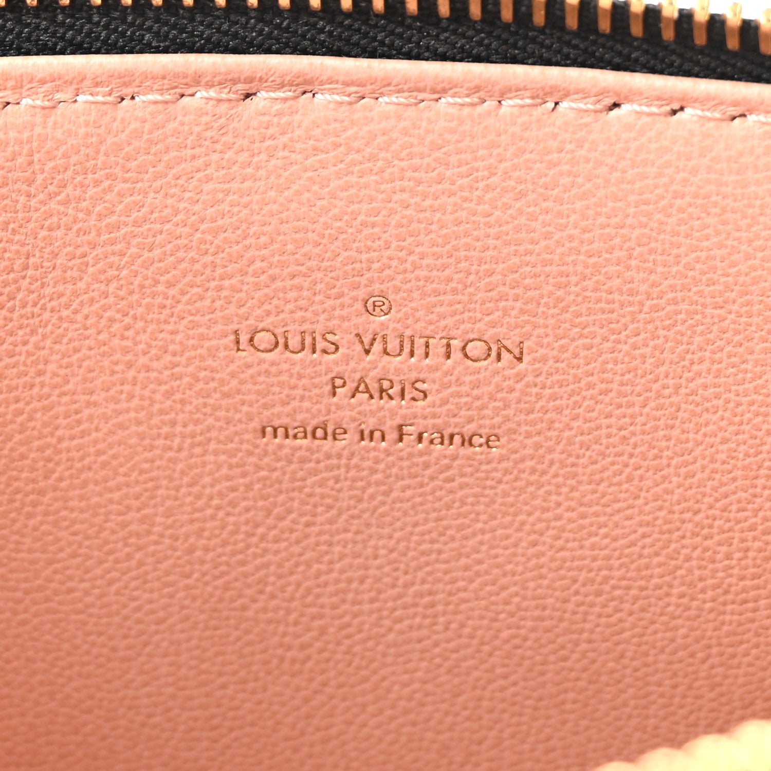 Lambskin Embossed Monogram Coussin PM Black