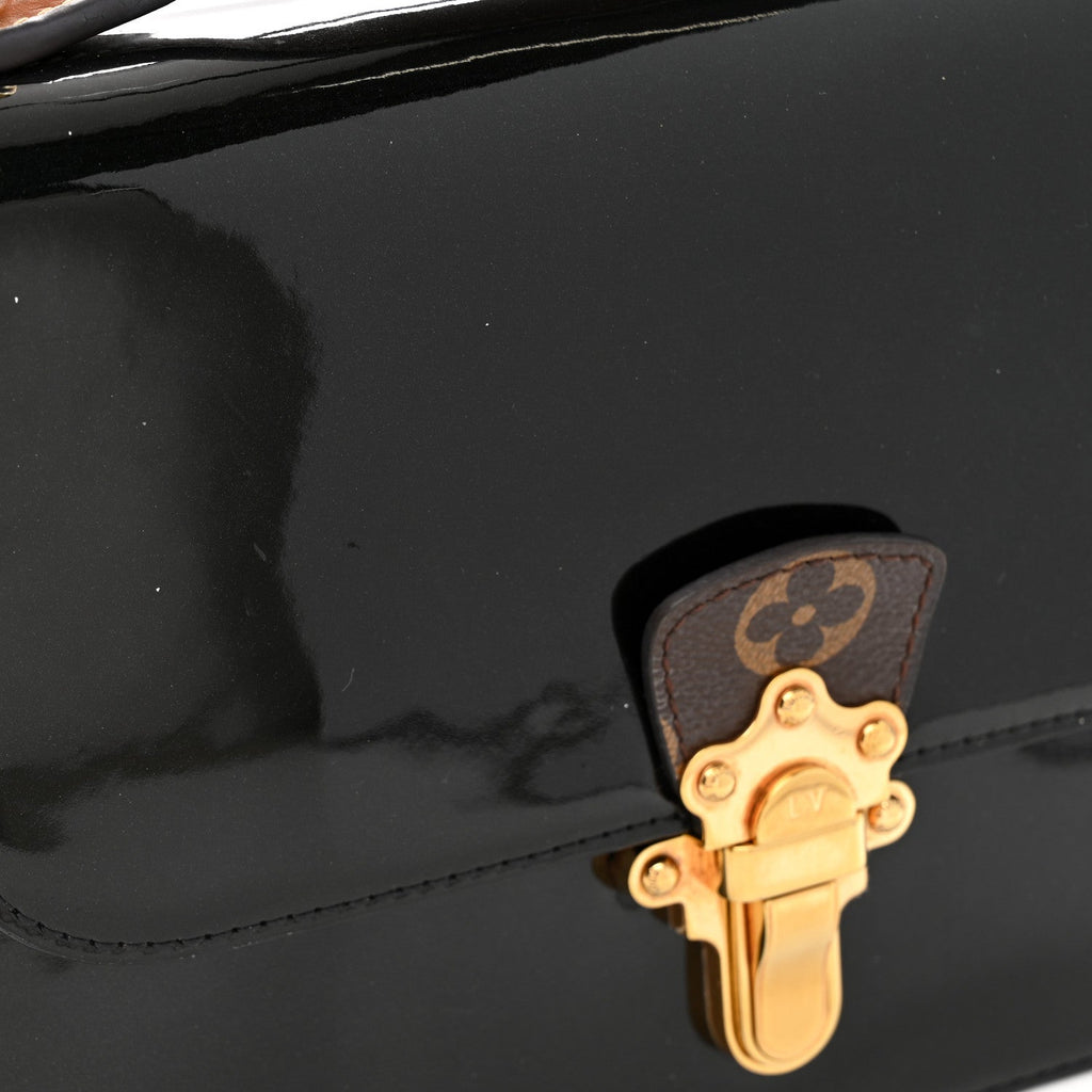 Patent Calfskin Monogram Cherrywood BB Black