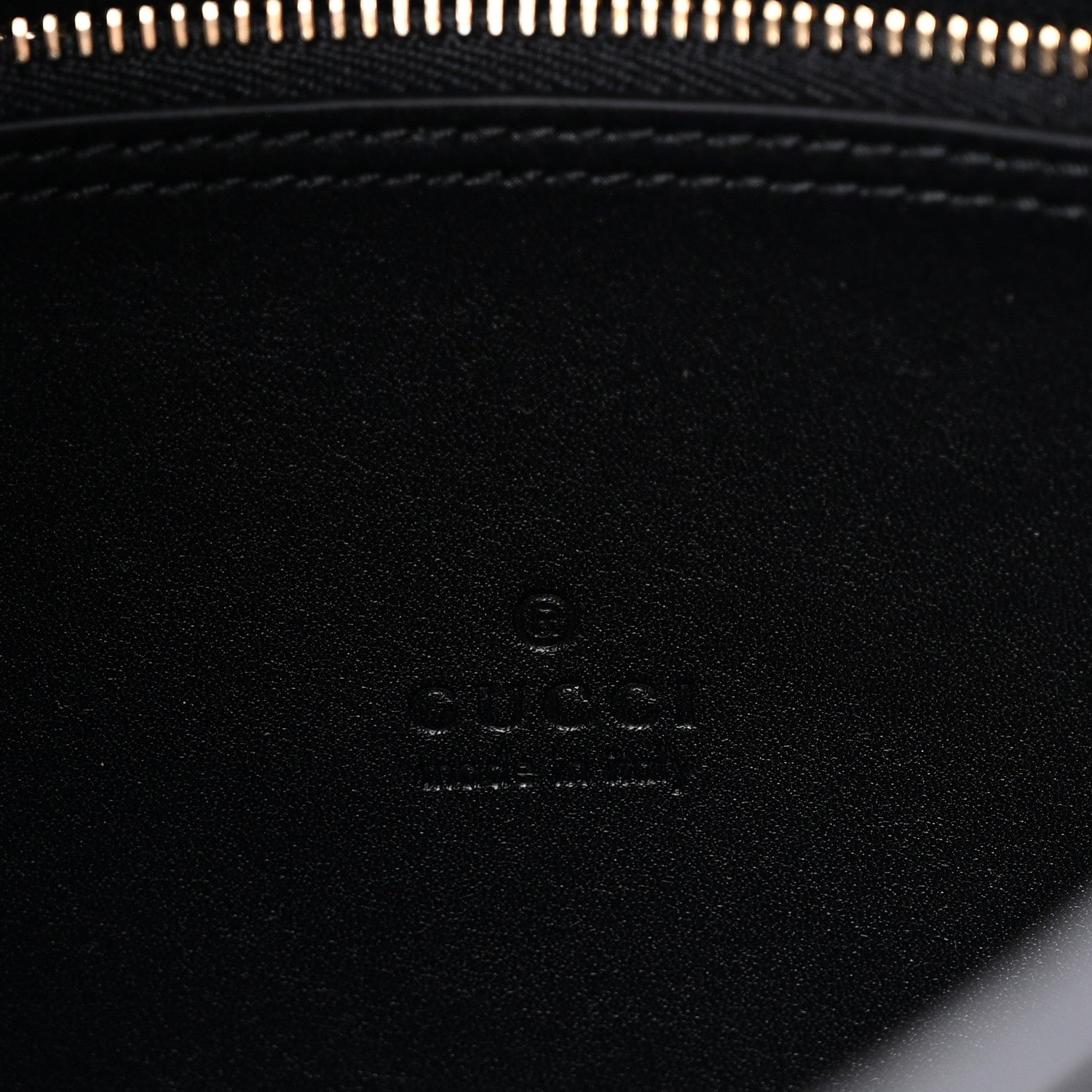 GG Calfskin Embossed B Medium Shoulder Bag Arabella Black