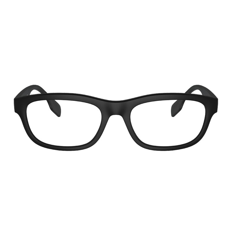 Burberry Eyeglasses Rectangle Full Rim, Black Frame and Clear Demo Lenses Lens BE2385U3001