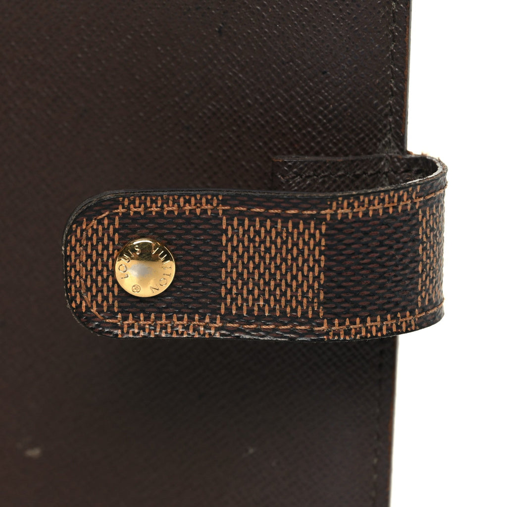 Damier Ebene Medium Ring Agenda Cover