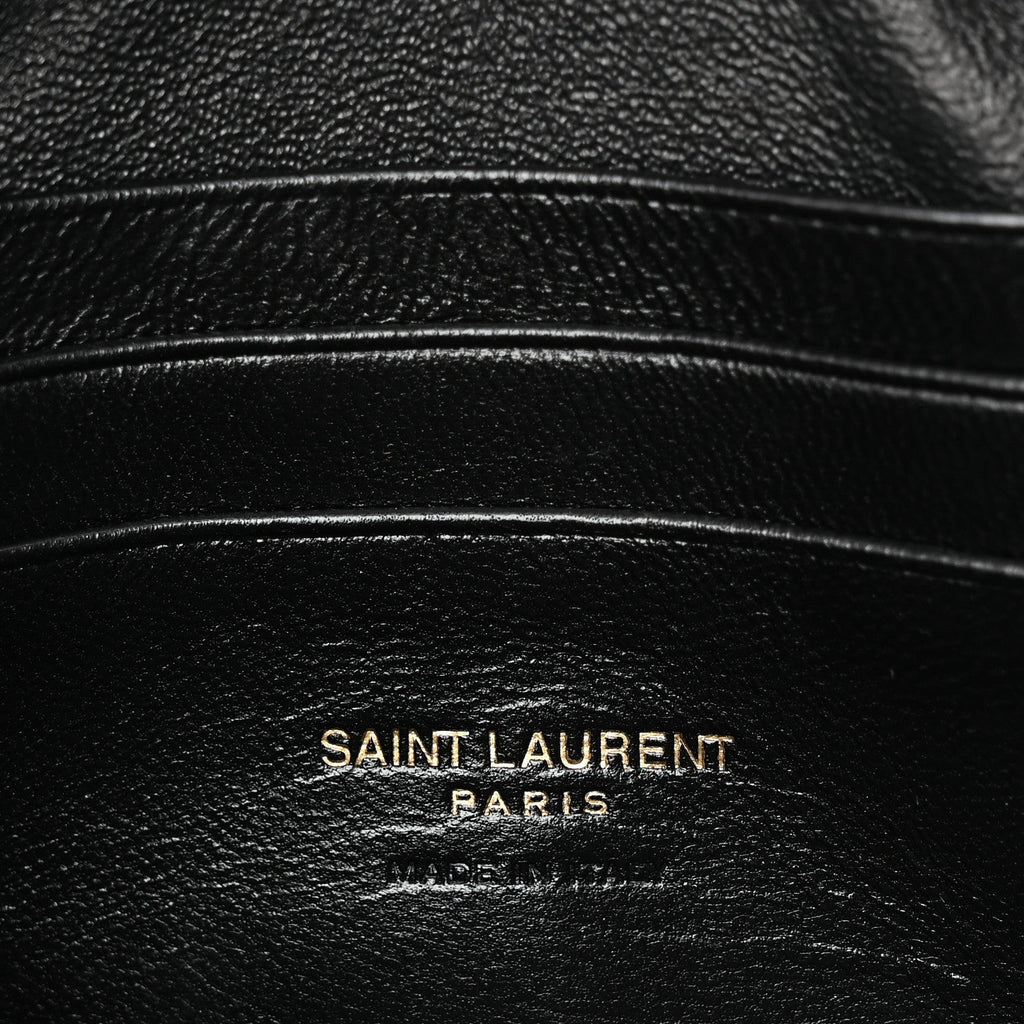 Grain De Poudre Matelasse Monogram Mini Lou Camera Bag Black