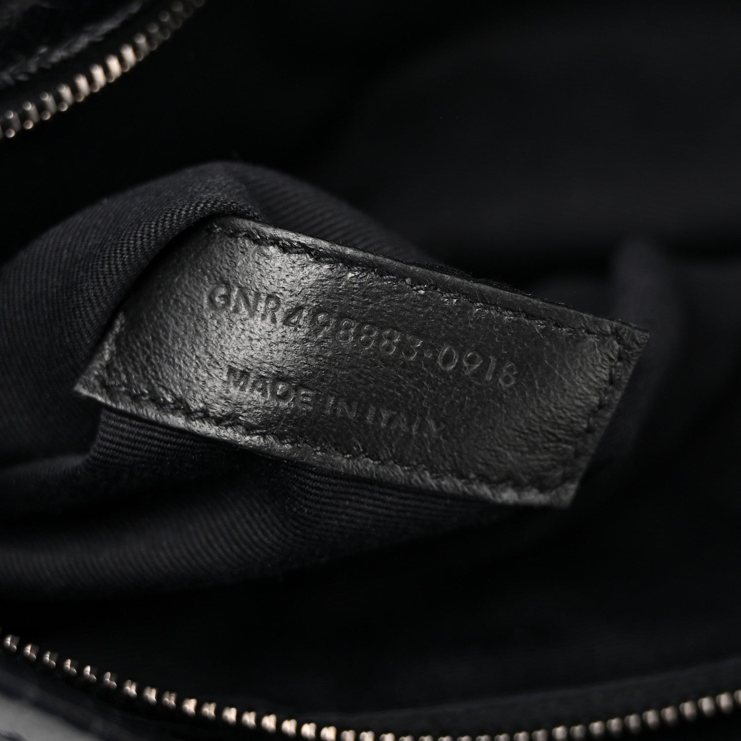 Crinkled Calfskin Matelasse Monogram Large Niki Chain Satchel Black