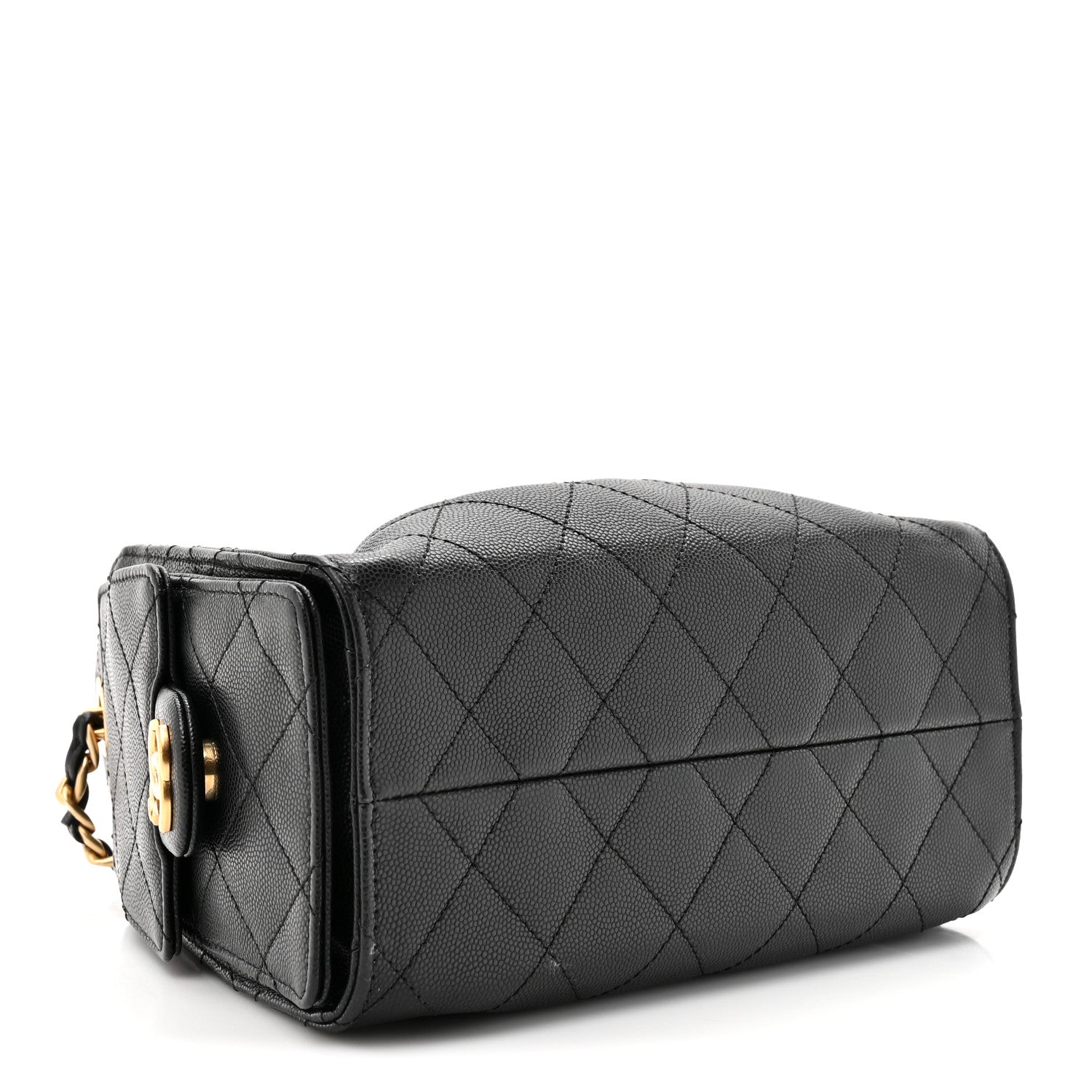 Caviar Quilted Mini Chanel 25 Handbag Black