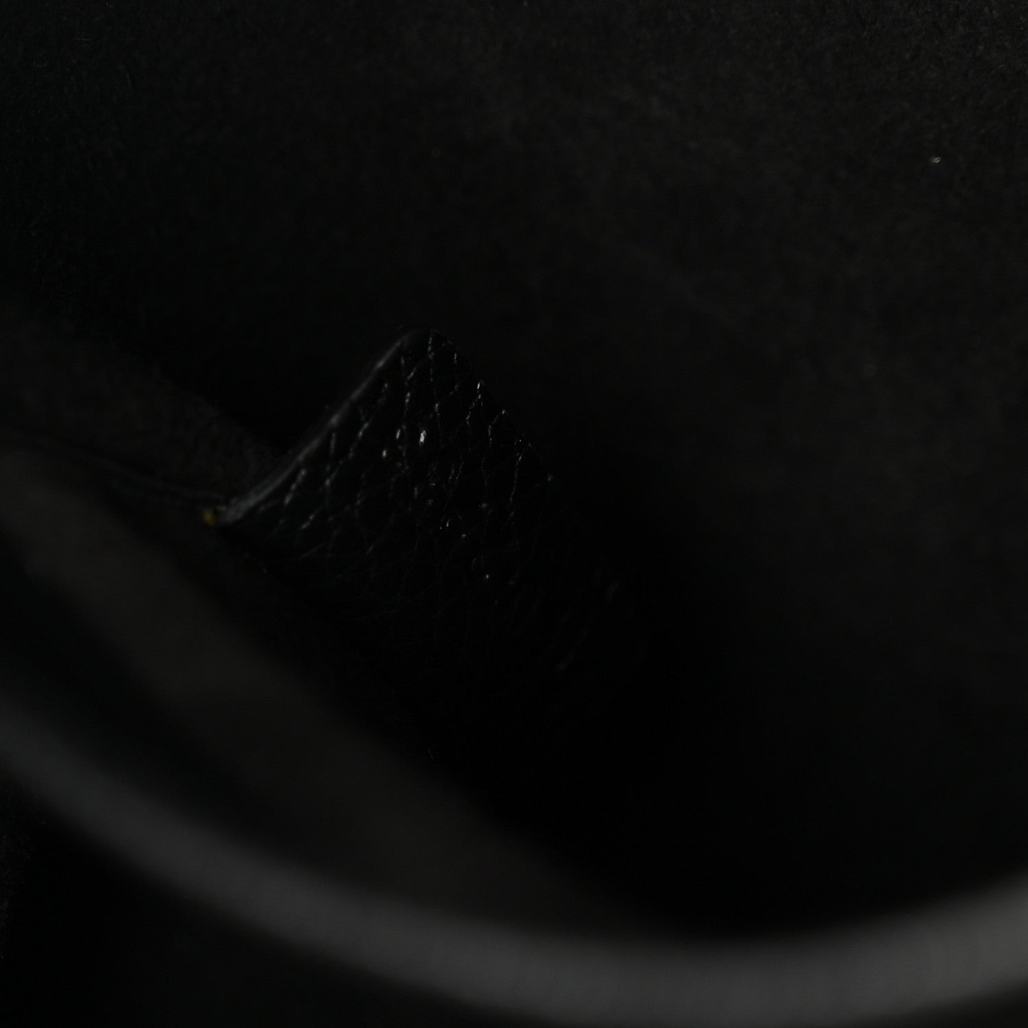 Calfskin Cuir Triomphe Cabas Drawstring Black