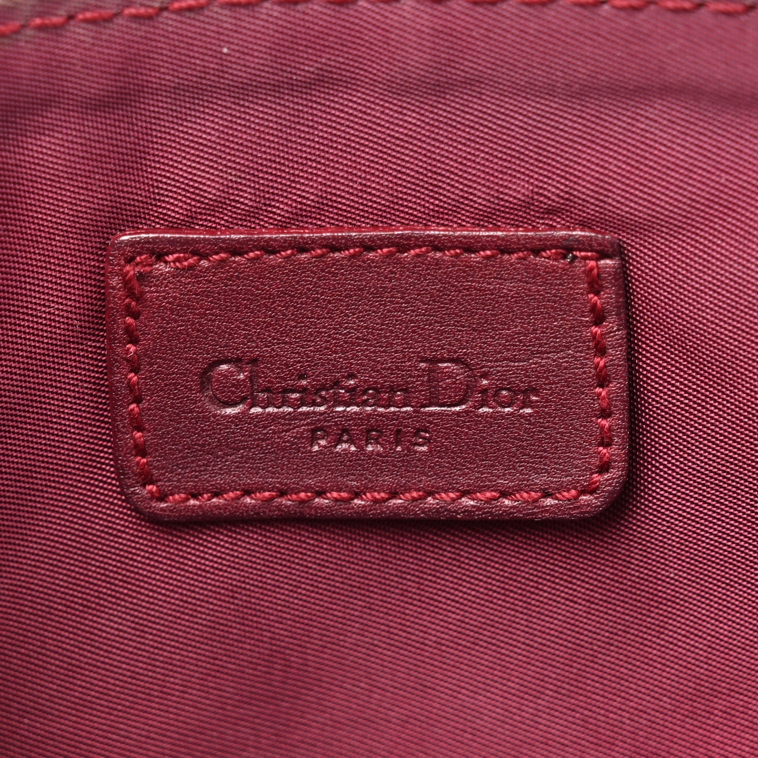 Monogram Mini Saddle Pochette Burgundy