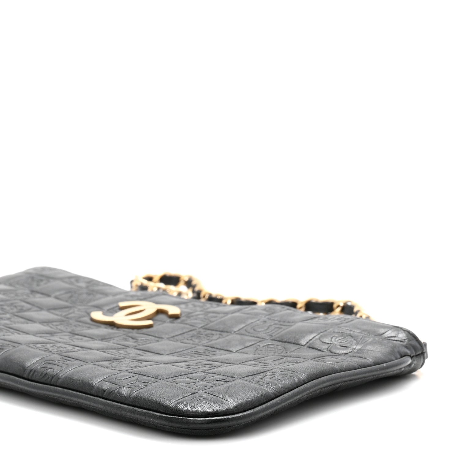 Lambskin Precious Symbols Pochette Black