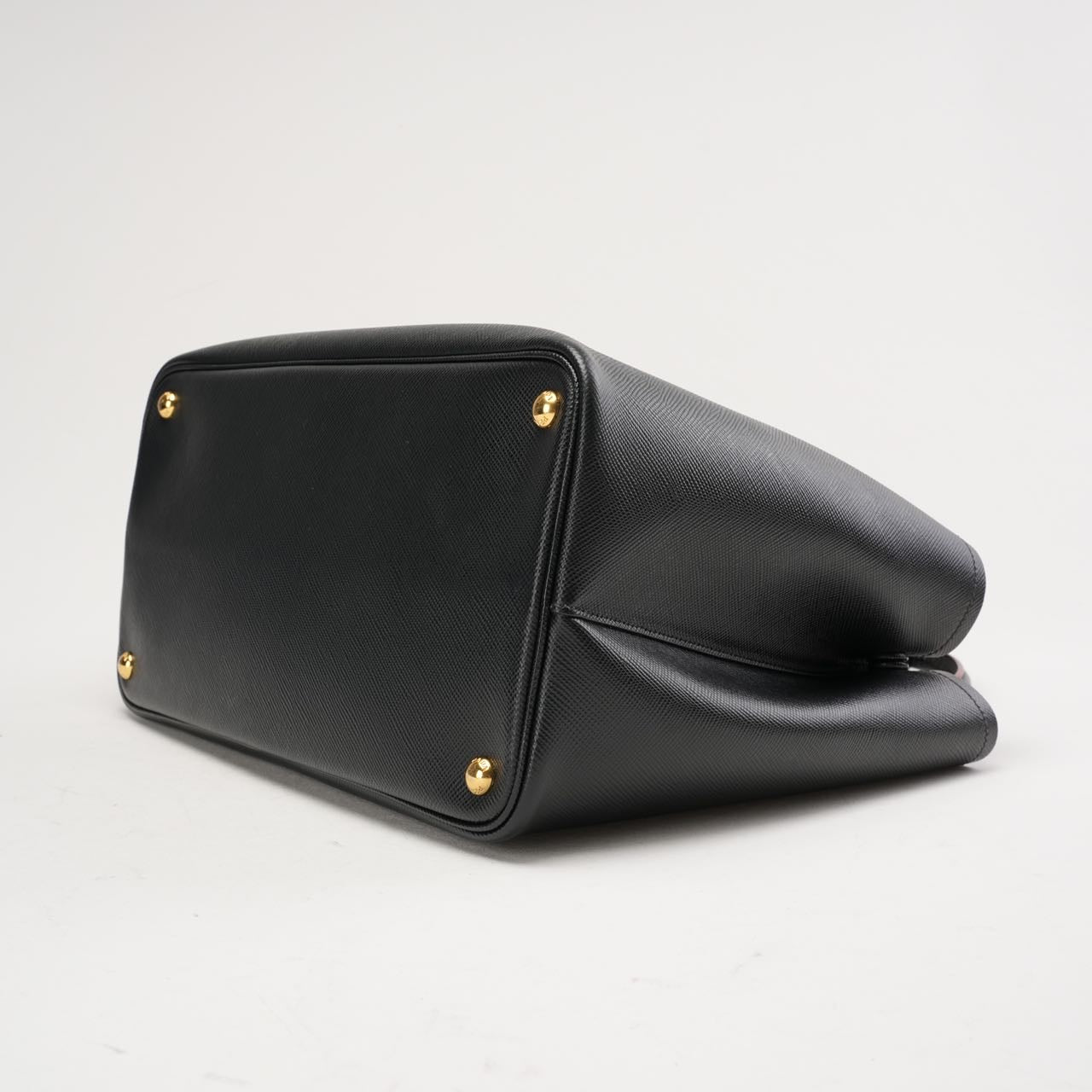 Prada Double Saffiano Medium Double Bag Black