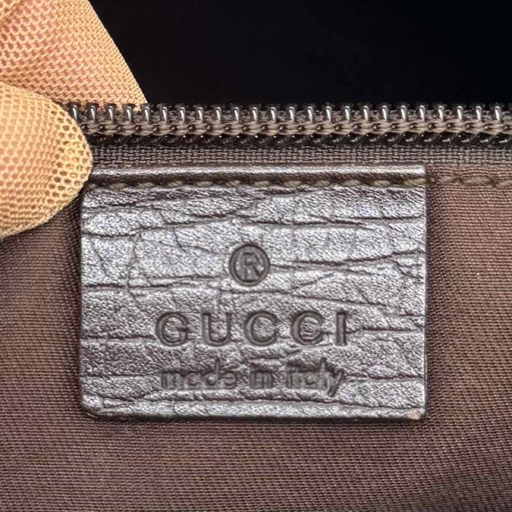 GUCCI Plus Monogram Small Joy Tote Brown