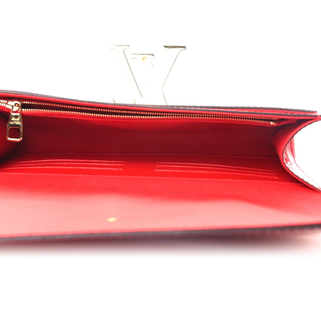 Patent Louise Clutch Cherry