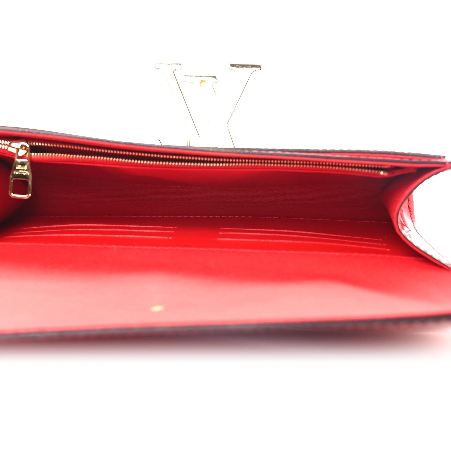 Patent Louise Clutch Cherry