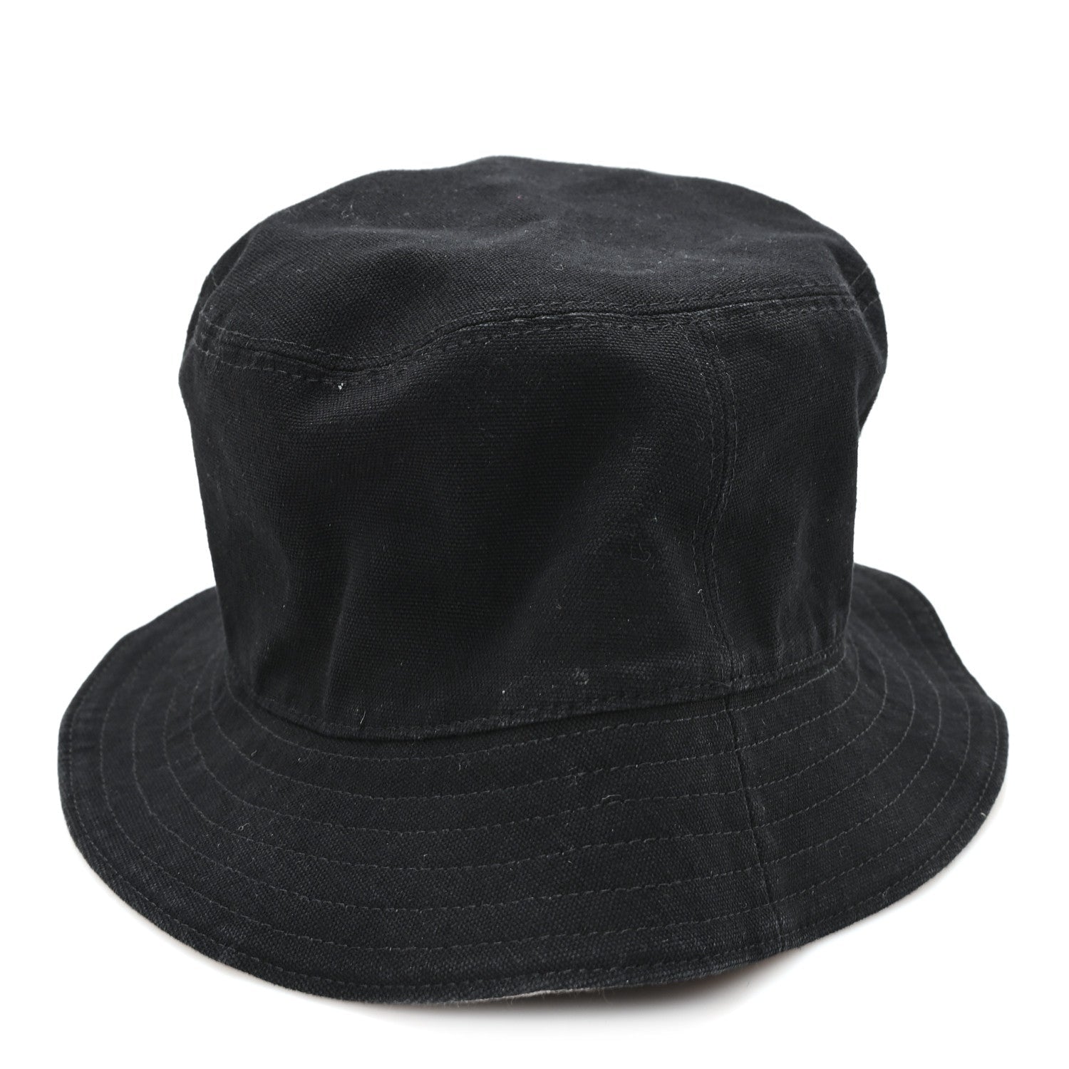 Cotton Logo Bucket Hat S Black