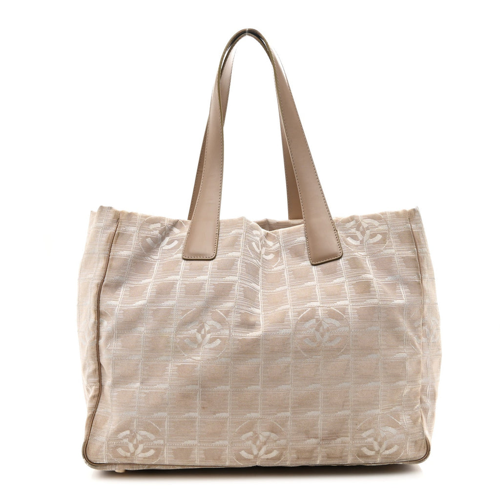 Nylon Medium Travel Tote Beige