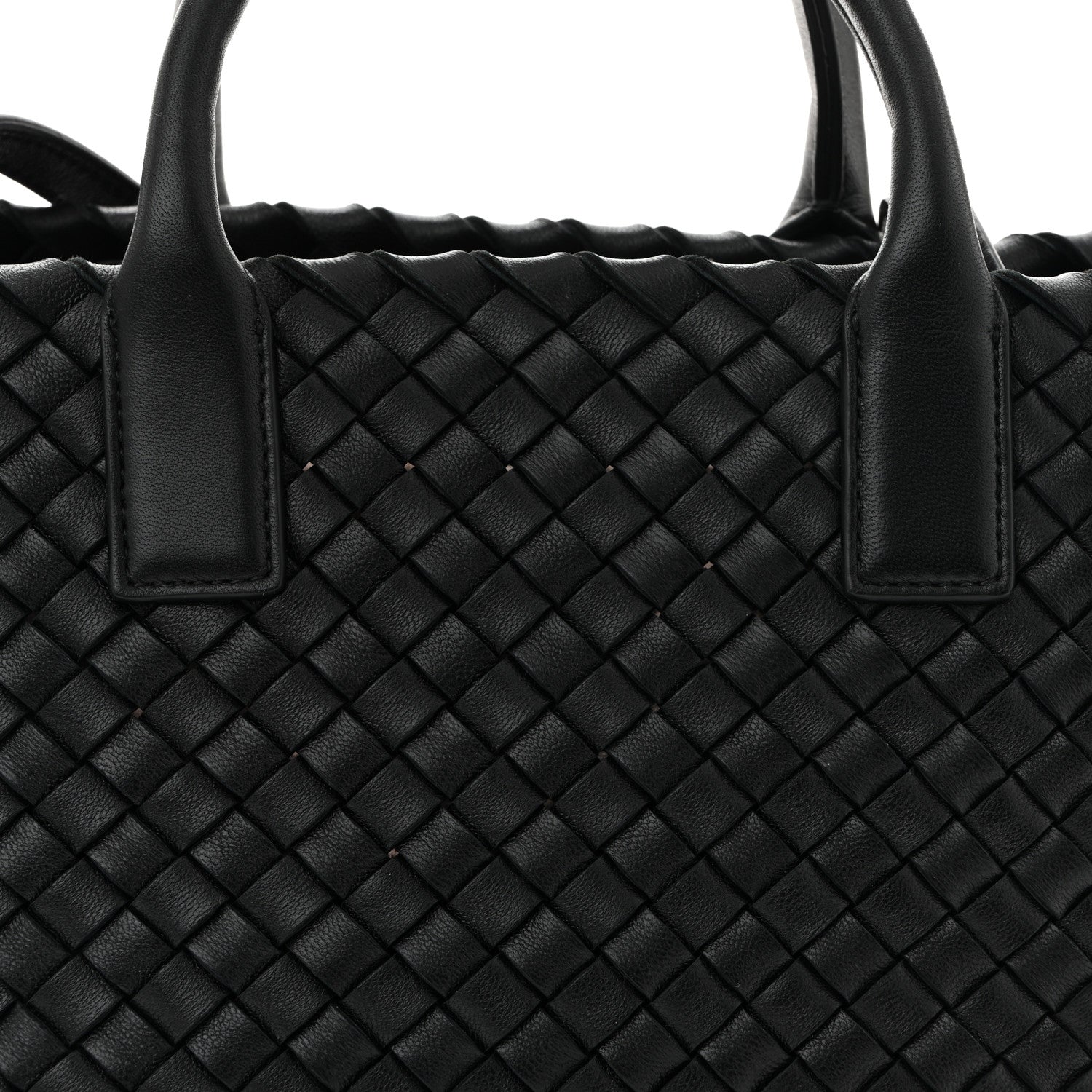 Nappa Intrecciato Mini Cabat Black