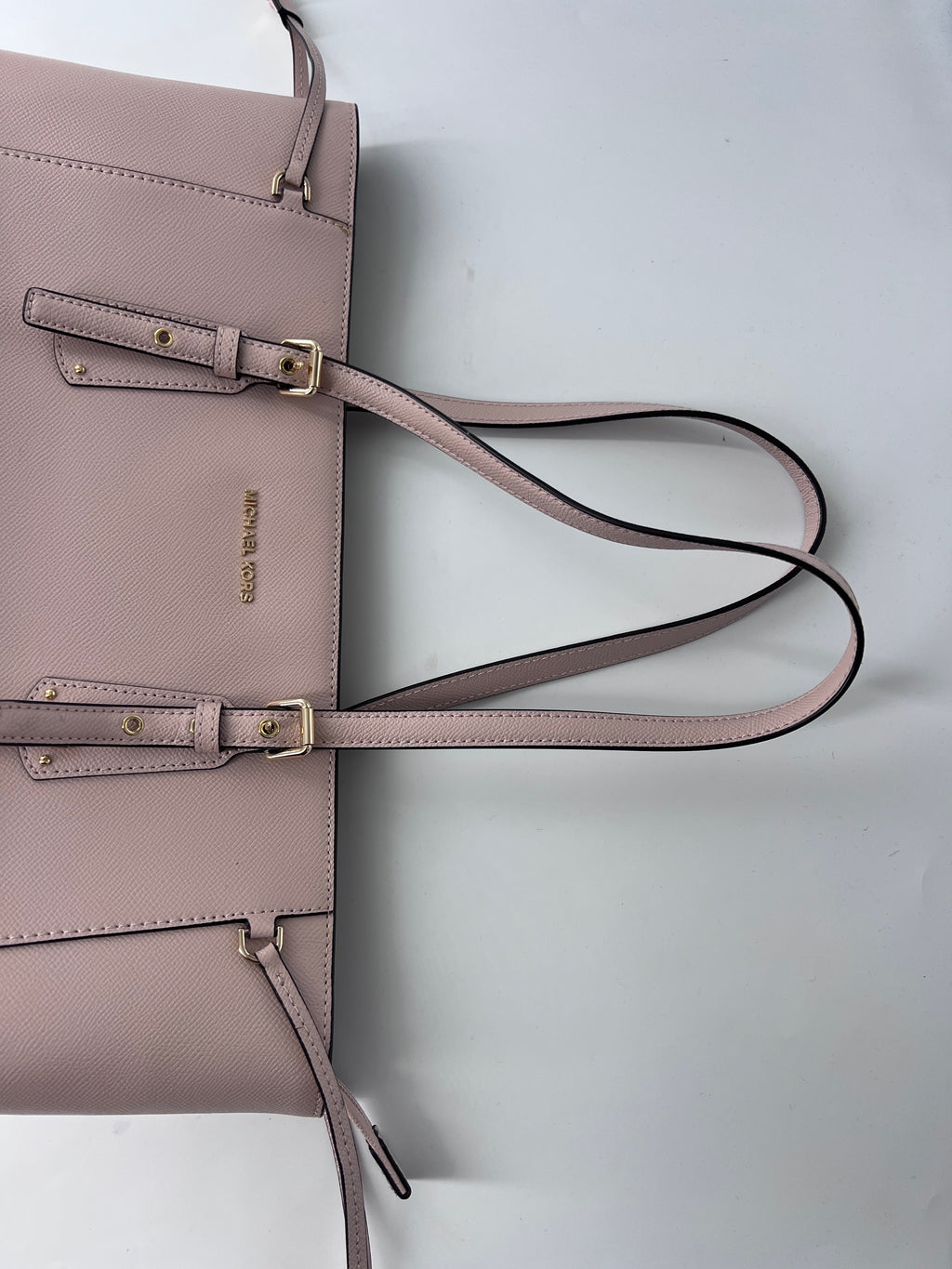 Michael Kors Cabas Leather White Leather Bag (Authentic  )