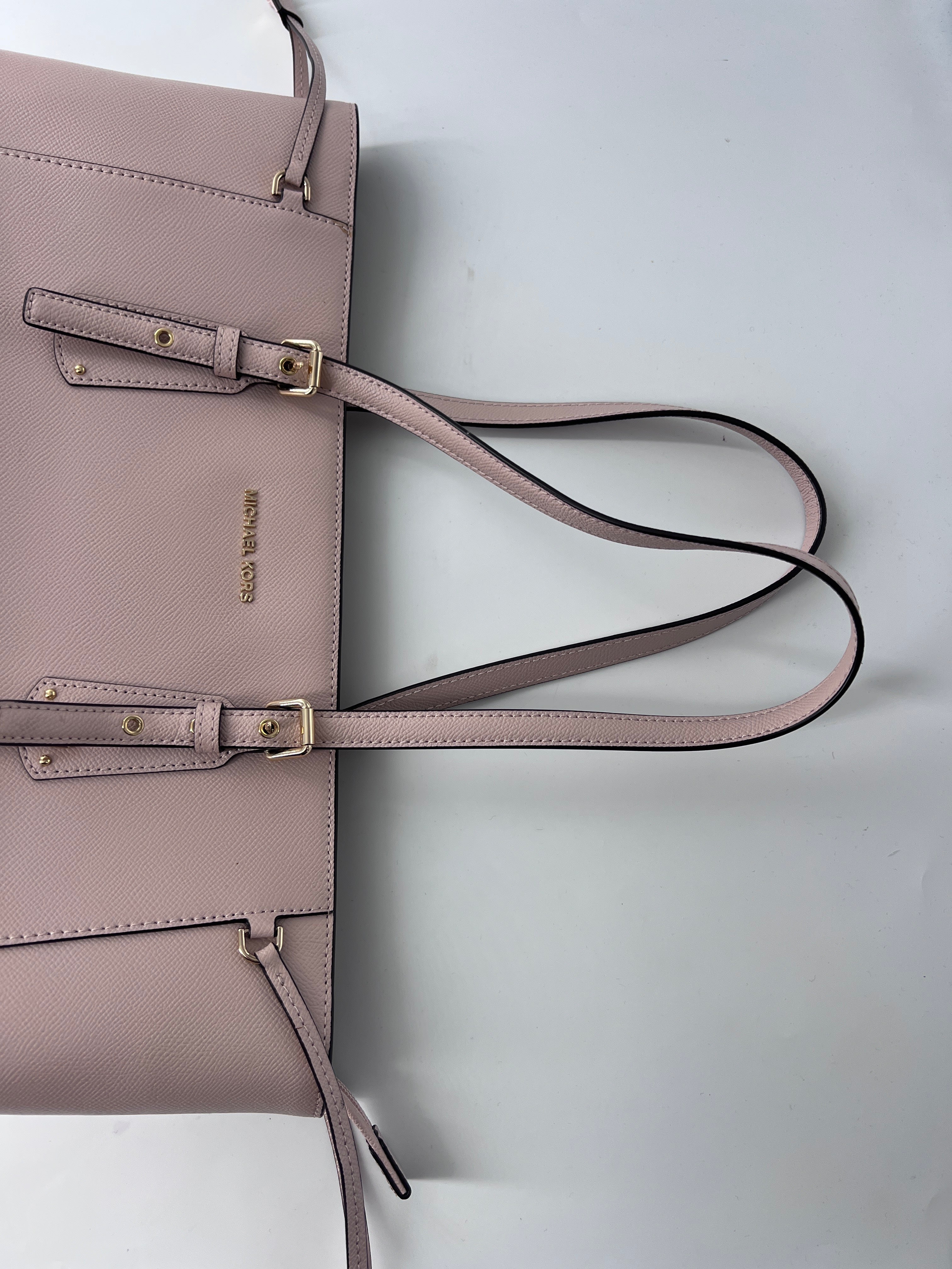 Michael Kors Cabas Leather White Leather Bag (Authentic  )