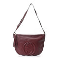 Pebbled Calfskin Medium Soho Hobo Scarlatto