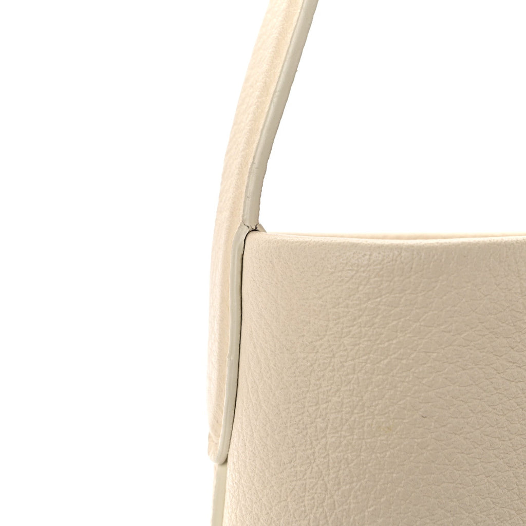 Grained Calfskin Small N/S Park Tote Ivory
