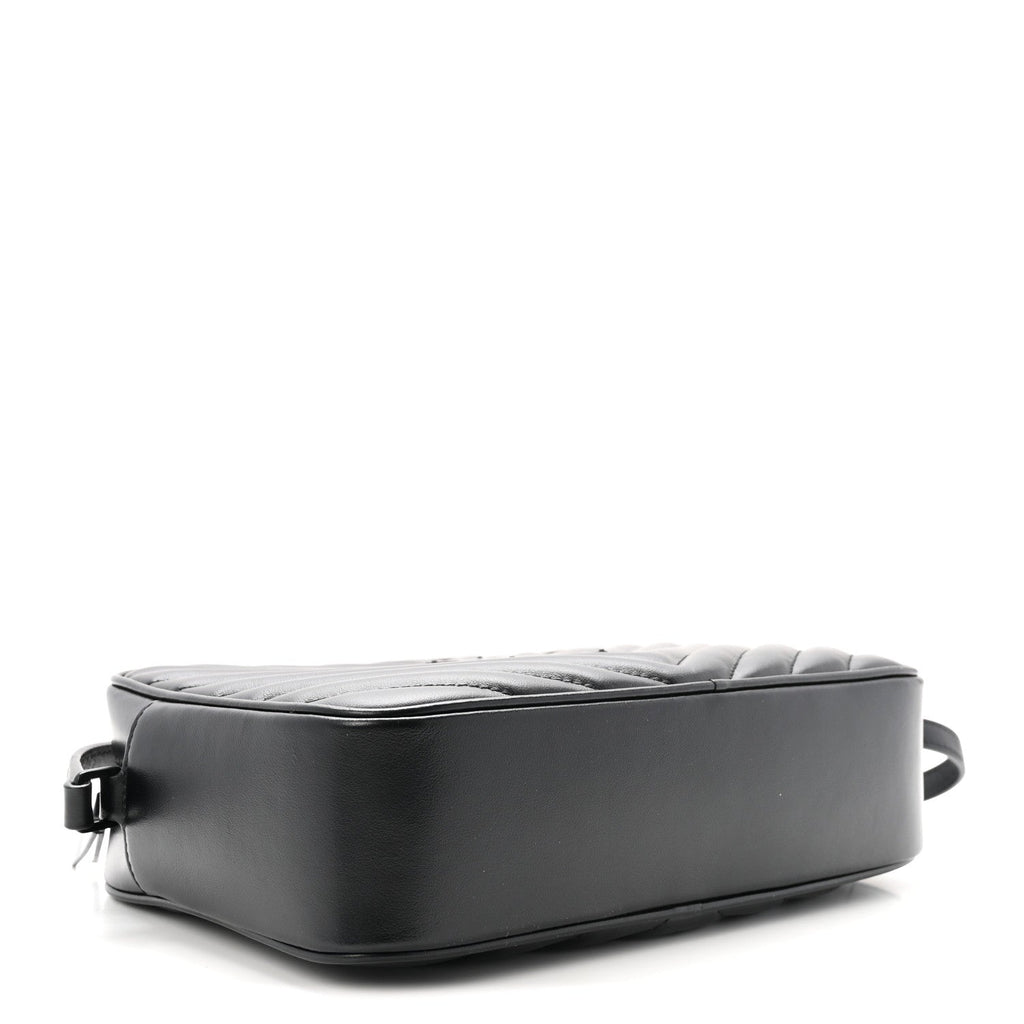 Calfskin Matelasse Monogram Monochrome Lou Camera Bag Black