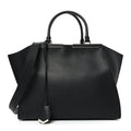 Vitello Dolce Shiny Nappa Petite 3Jours Tote Black