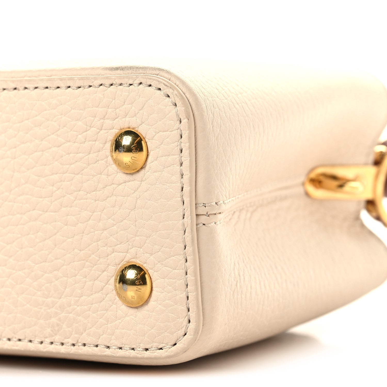 Taurillon Capucines Mini Beige Brown