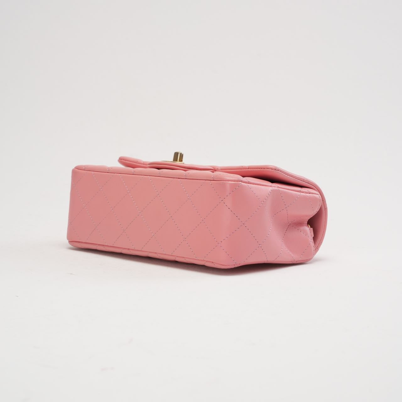 Chanel Pink Mini Rectangular Classic Flap Bag 2019