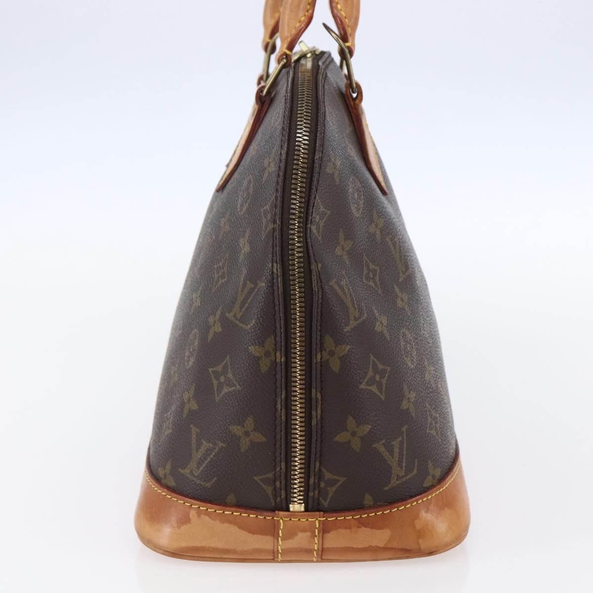 Louis Vuitton Alma Handbag Monogram Canvas Brown Canvas Handbag (Authentic  )