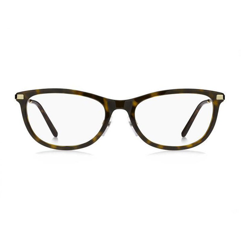 Marc Jacobs Eyeglasses Square Full Rim, Havana/Gold Frame and Clear Demo Lenses Lens MARC668/G008600