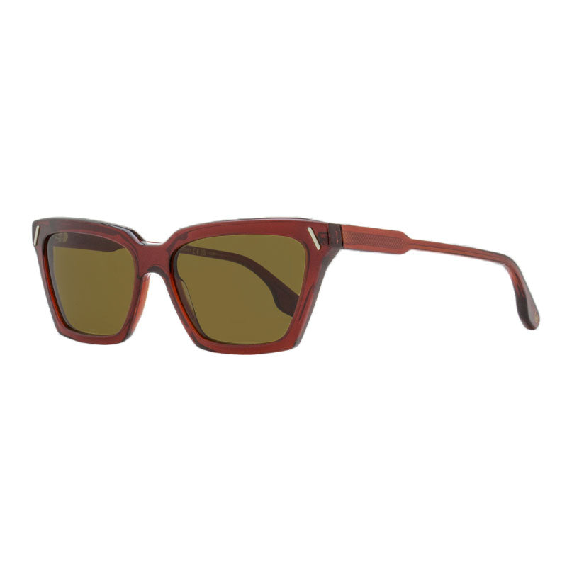 Victoria Beckham Sunglasses Cat Eye Full Rim, Red Frame and Brown Lens VB661S610