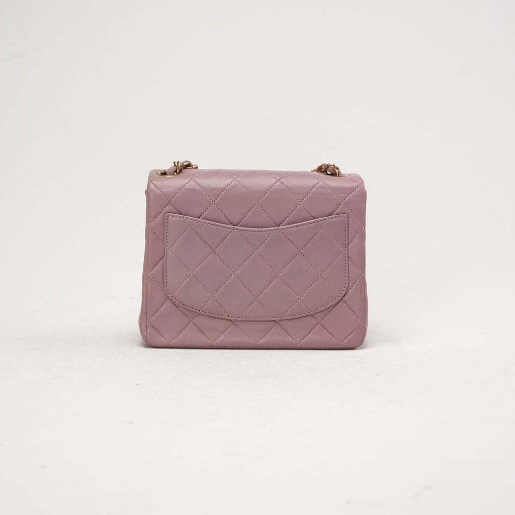Chanel Vintage Mini Square Classic Flap Pink 2002