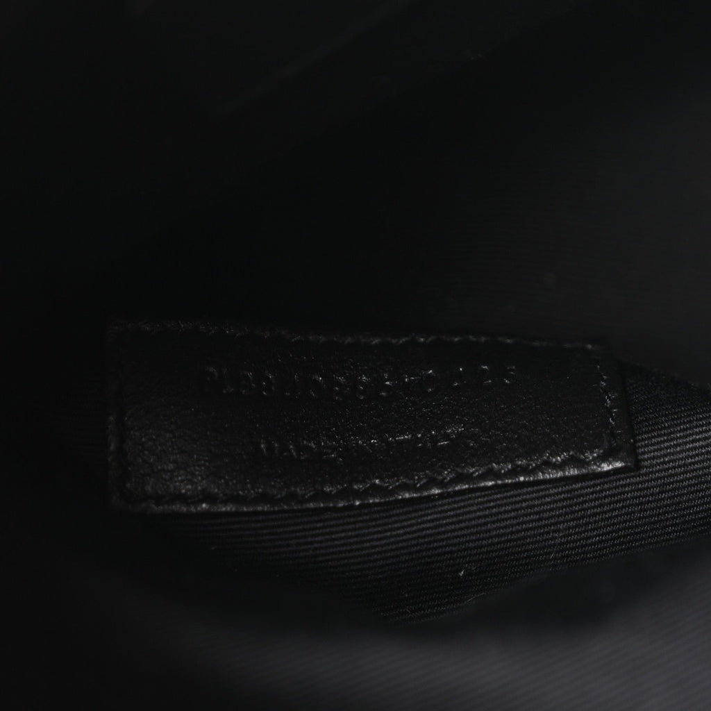 Lambskin Carre Quilted Small Cassandre Bucket Bag Black