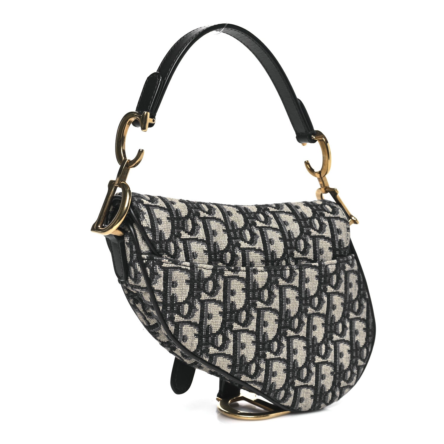Oblique Mini Saddle Bag Blue