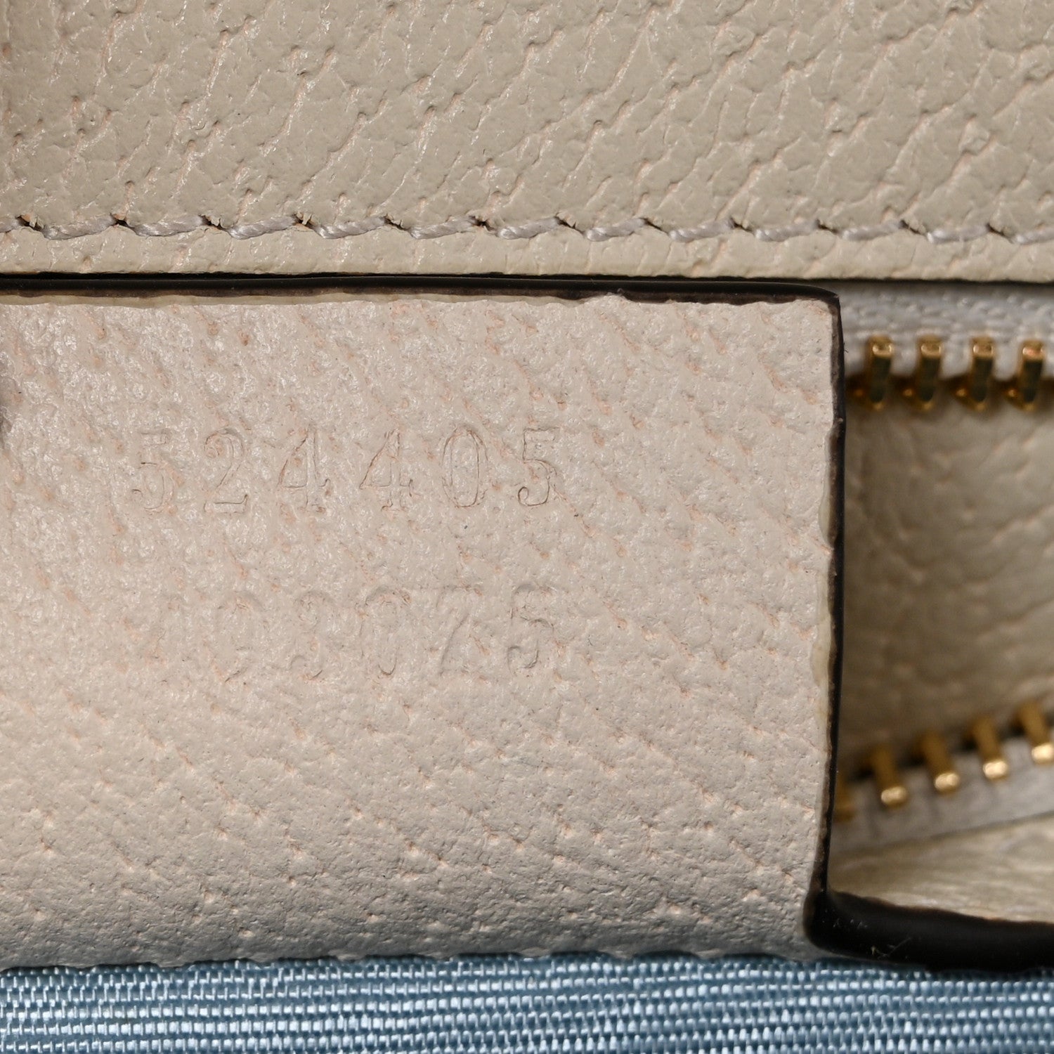 Textured Calfskin Bee Star Print Small Sylvie Shoulder Bag Mystic White