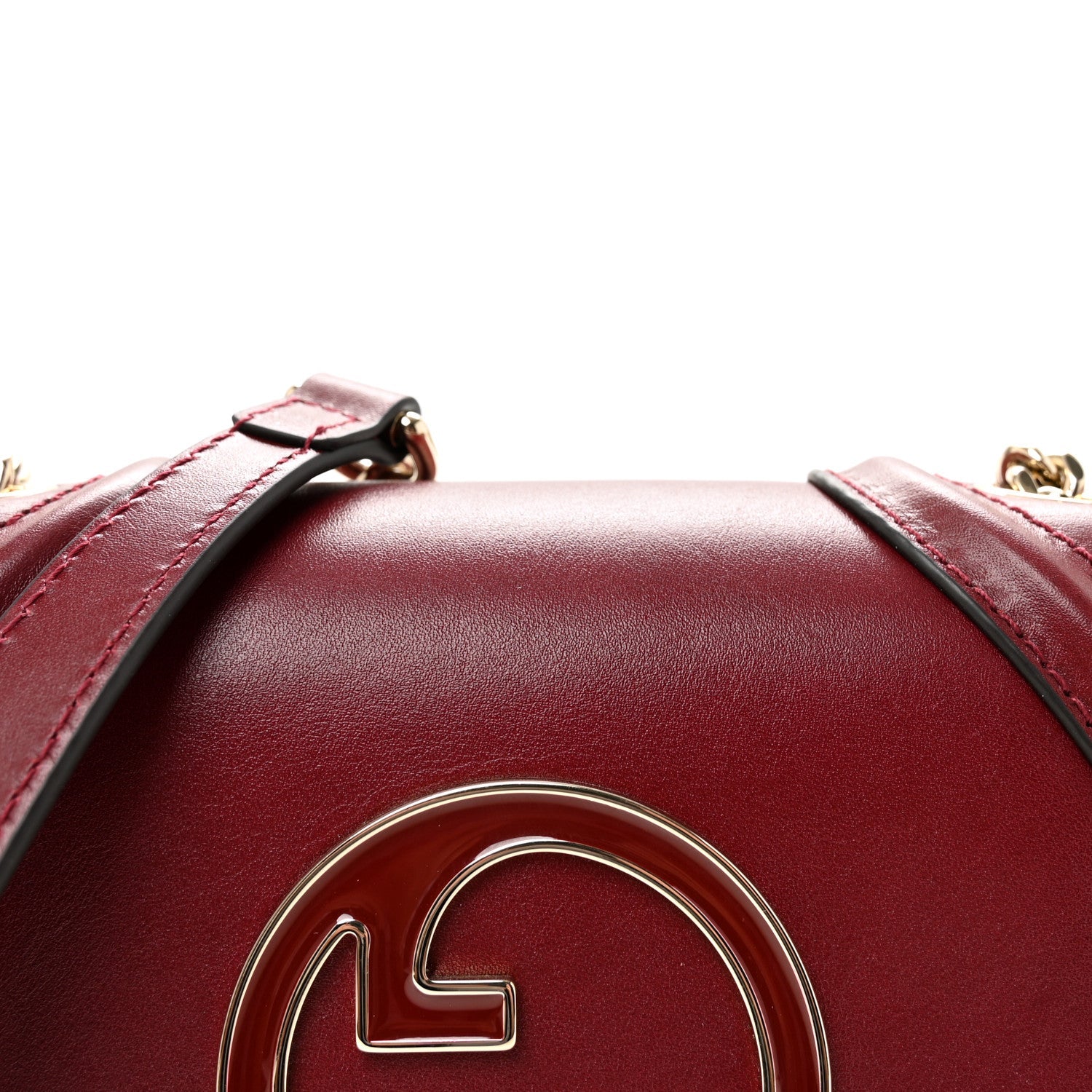 Calfskin Blondie Small Shoulder Bag Dark Red