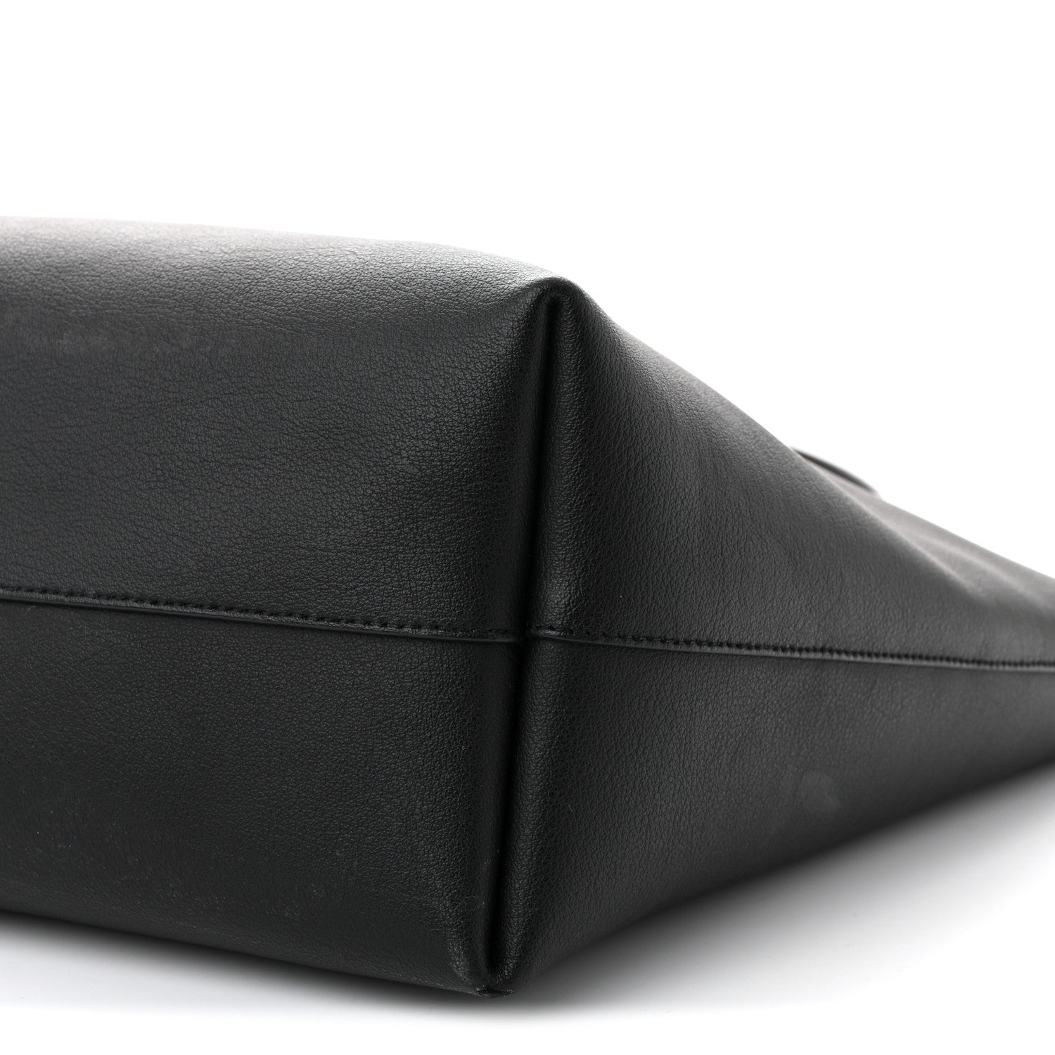 Calfskin Large Shopping Tote Black