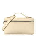 Tender Calfskin L19 Extra Pocket Pouch Whisper White