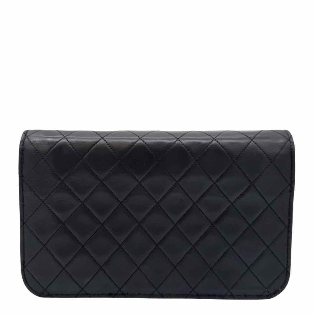 CHANEL Quilted Lambskin Push Lock Small Single Flap Back