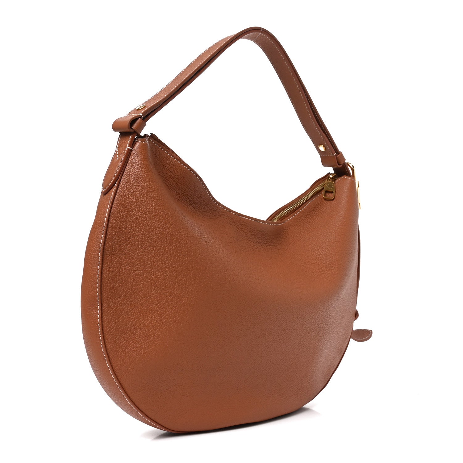 Calfskin Low Key Cookie MM Cognac