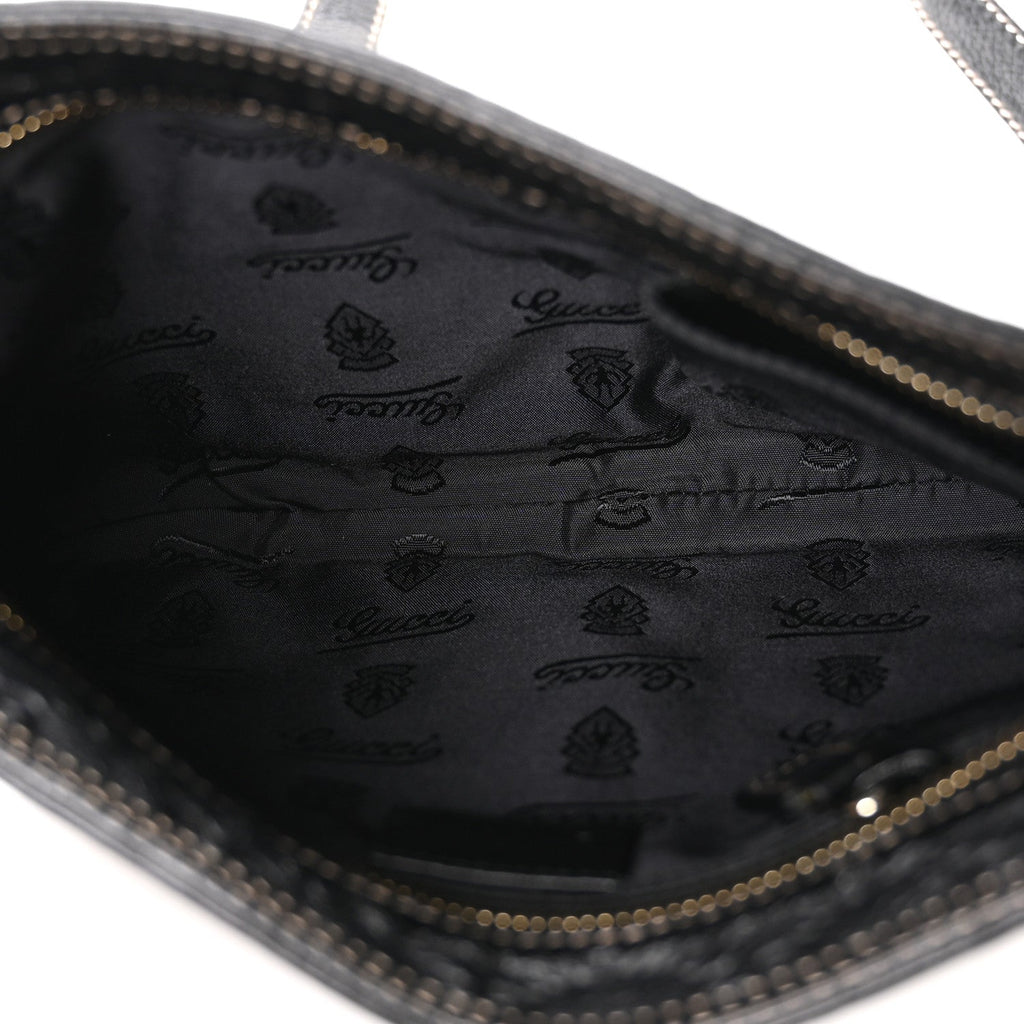 Guccissima Small Flat Messenger Bag Black