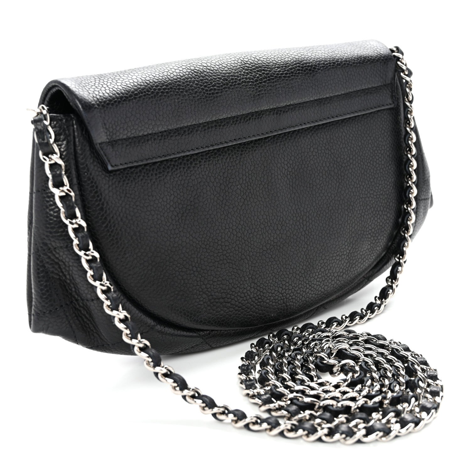 Caviar Half Moon Wallet On Chain WOC Black
