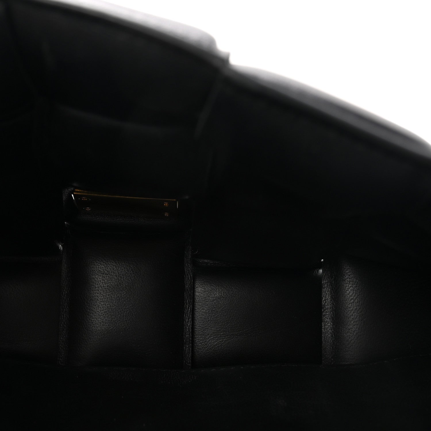 Lambskin Maxi Intreccio Padded Chain Cassette Crossbody Bag Black