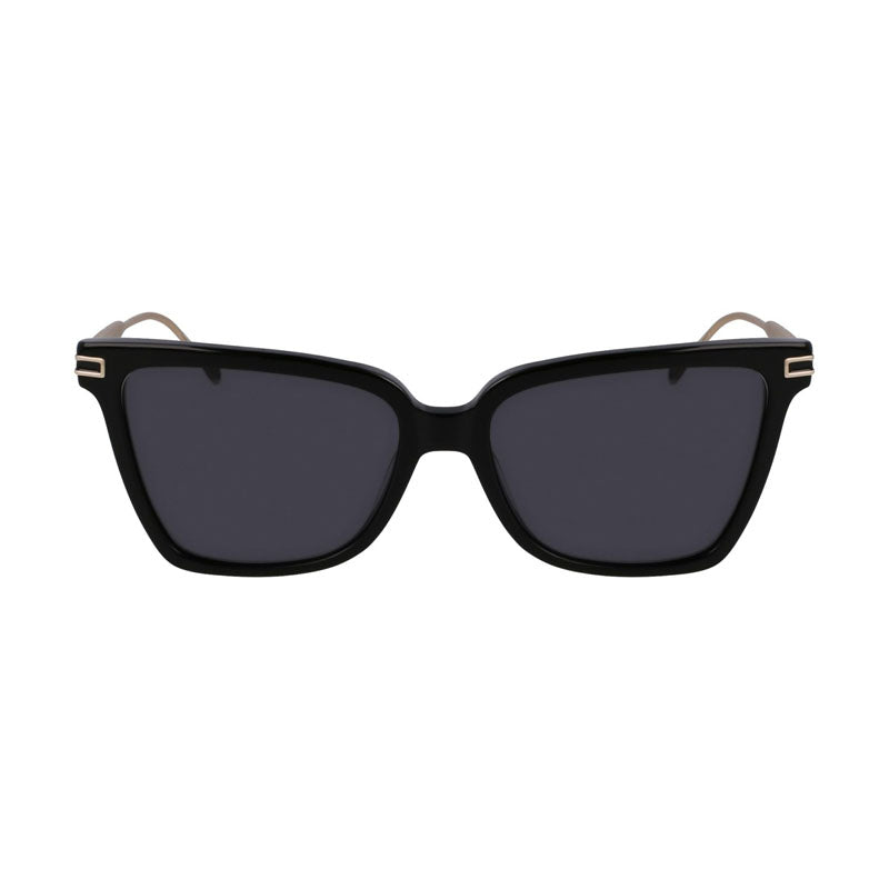 Salvatore Ferragamo Sunglasses Cat Eye Full Rim, Black Frame and Grey Lens SF2036S001
