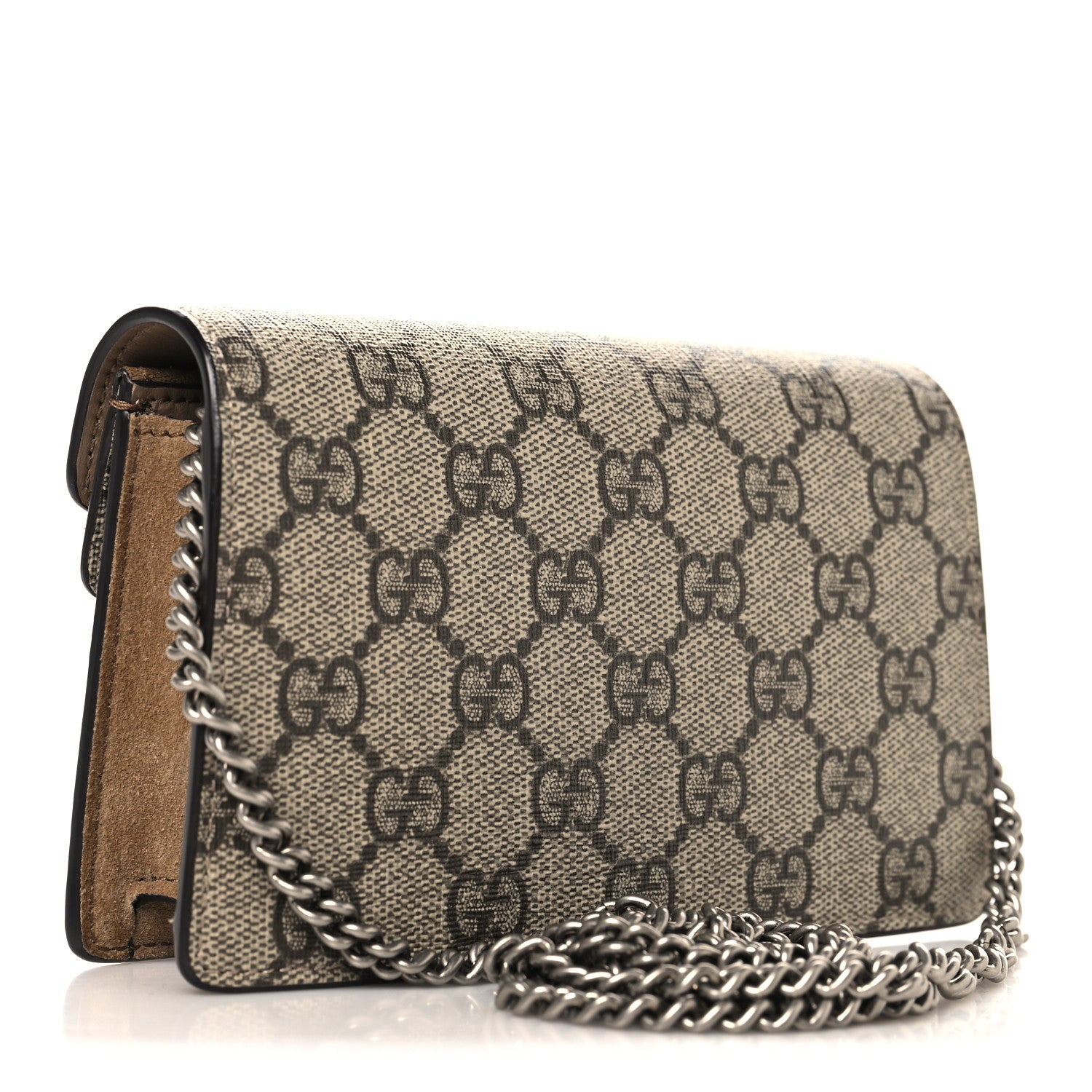 GG Supreme Monogram Super Mini Dionysus Shoulder Bag Taupe