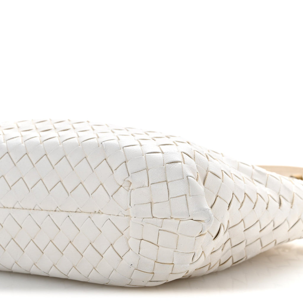 Nappa Intrecciato Small Capri Tote White