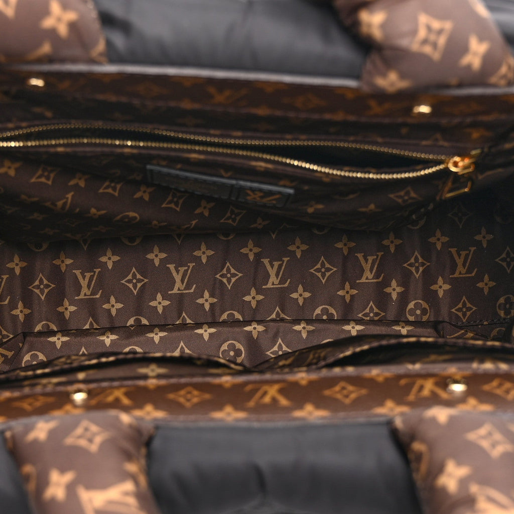 Econyl Monogram Pillow Giant Onthego MM Black