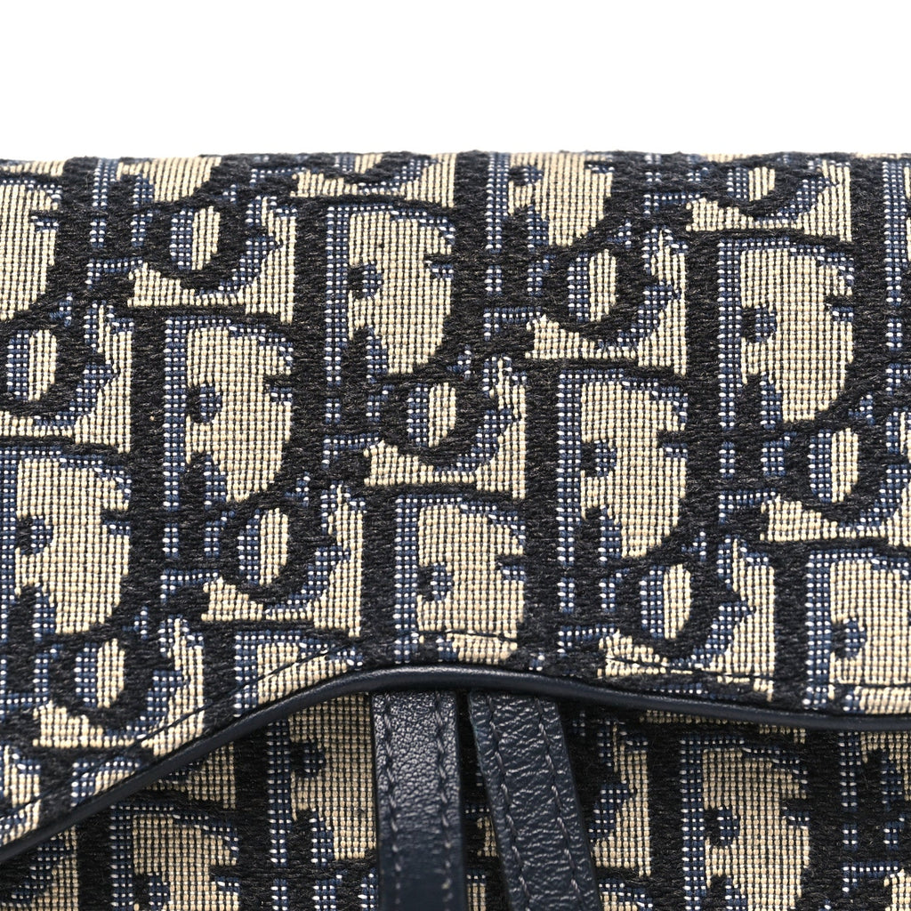 Oblique Saddle Belt Bag Blue