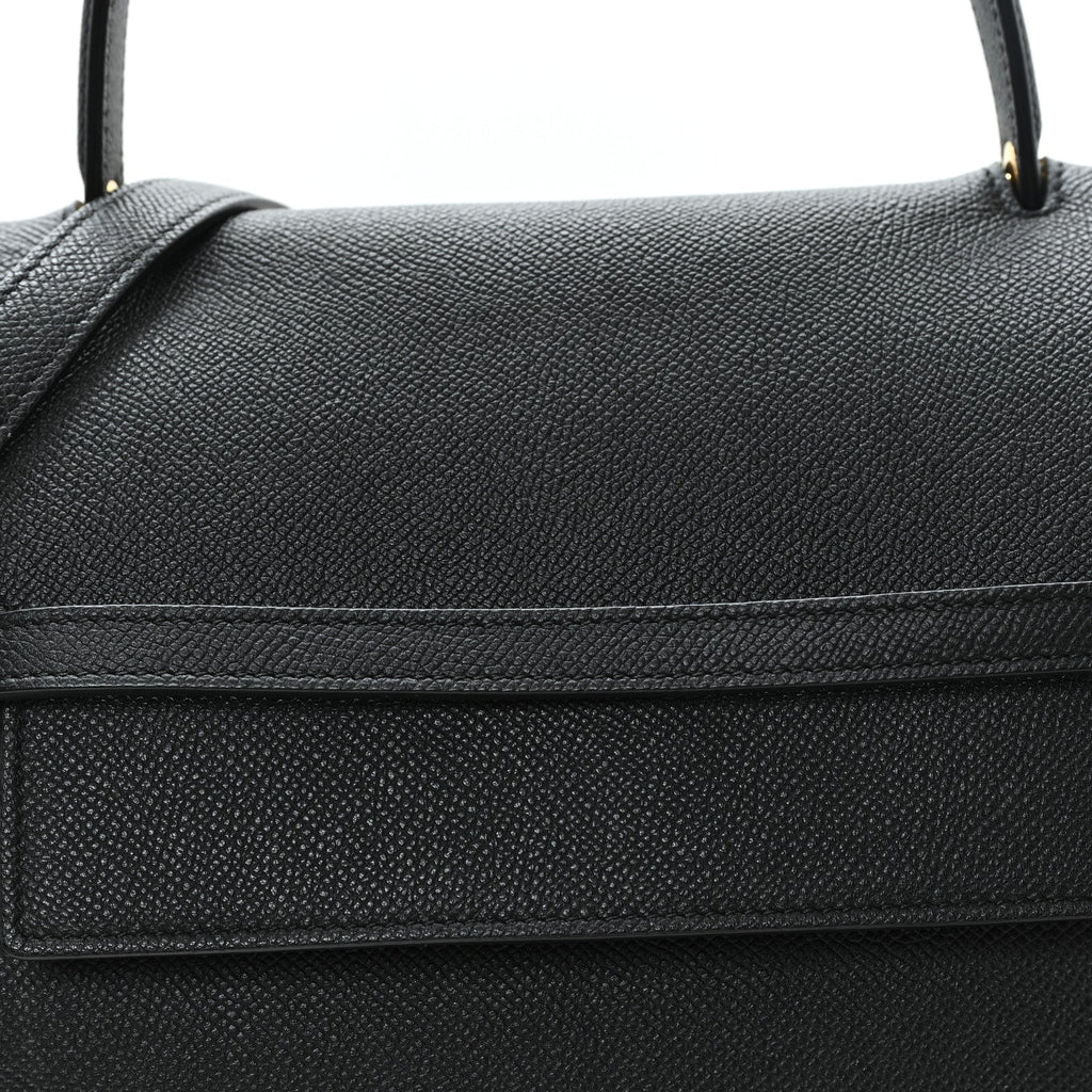 Grained Calfskin Mini Belt Bag Black