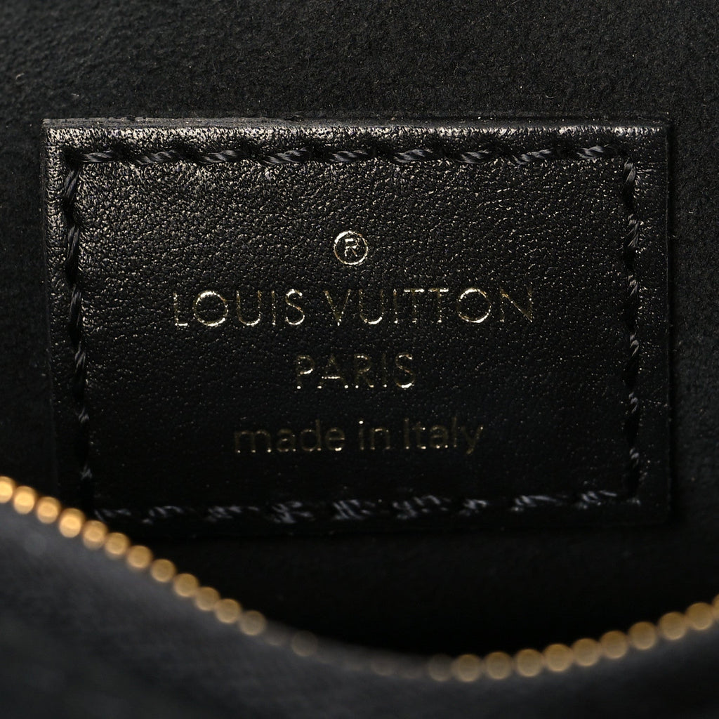 Calfskin LV New Wave Chain Bag Black