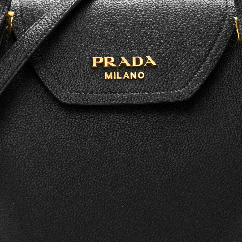 Vitello Phenix Tote Bag Black